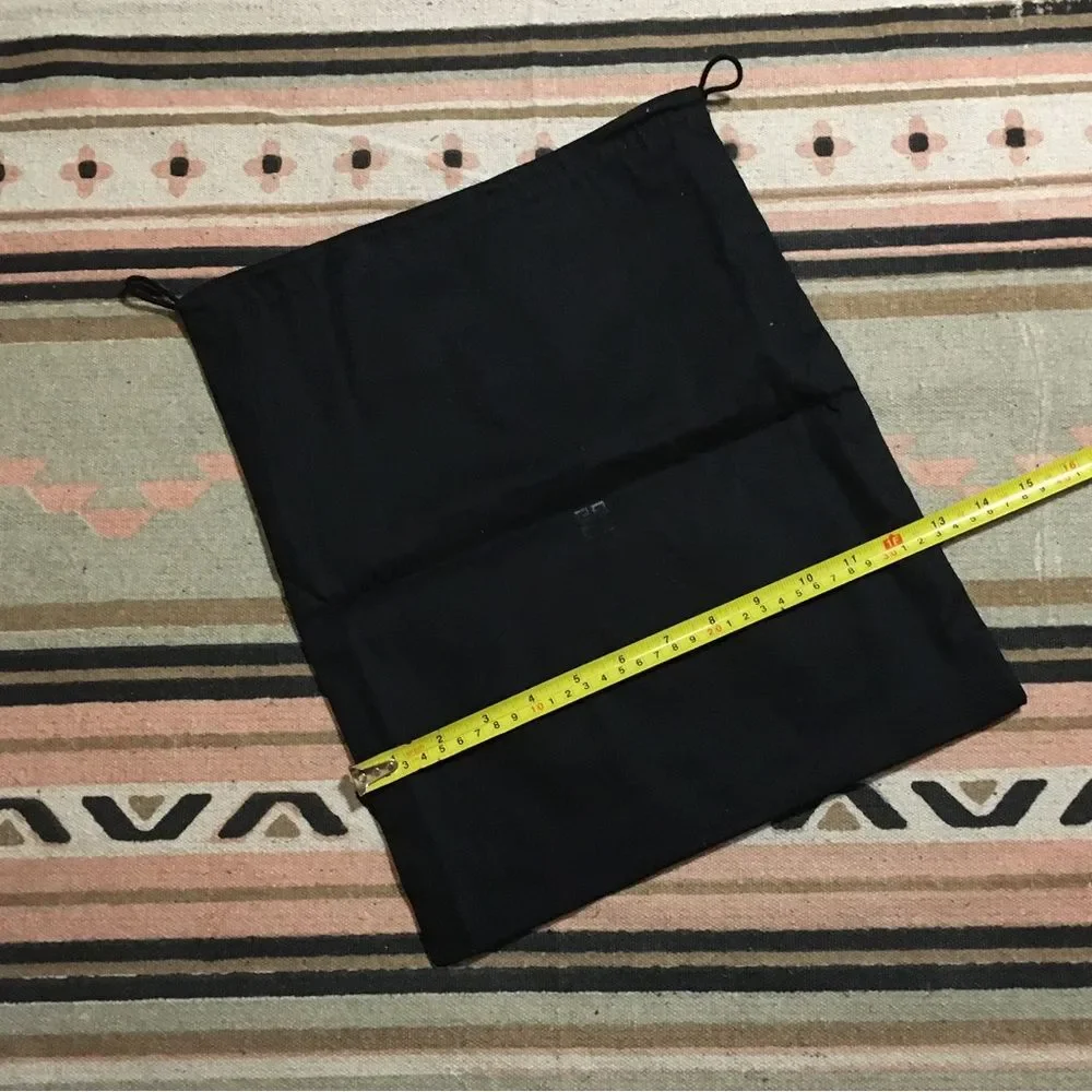 Givenchy Large Black Drawstring Dustbag 15” x 13”Logo name & symbol new